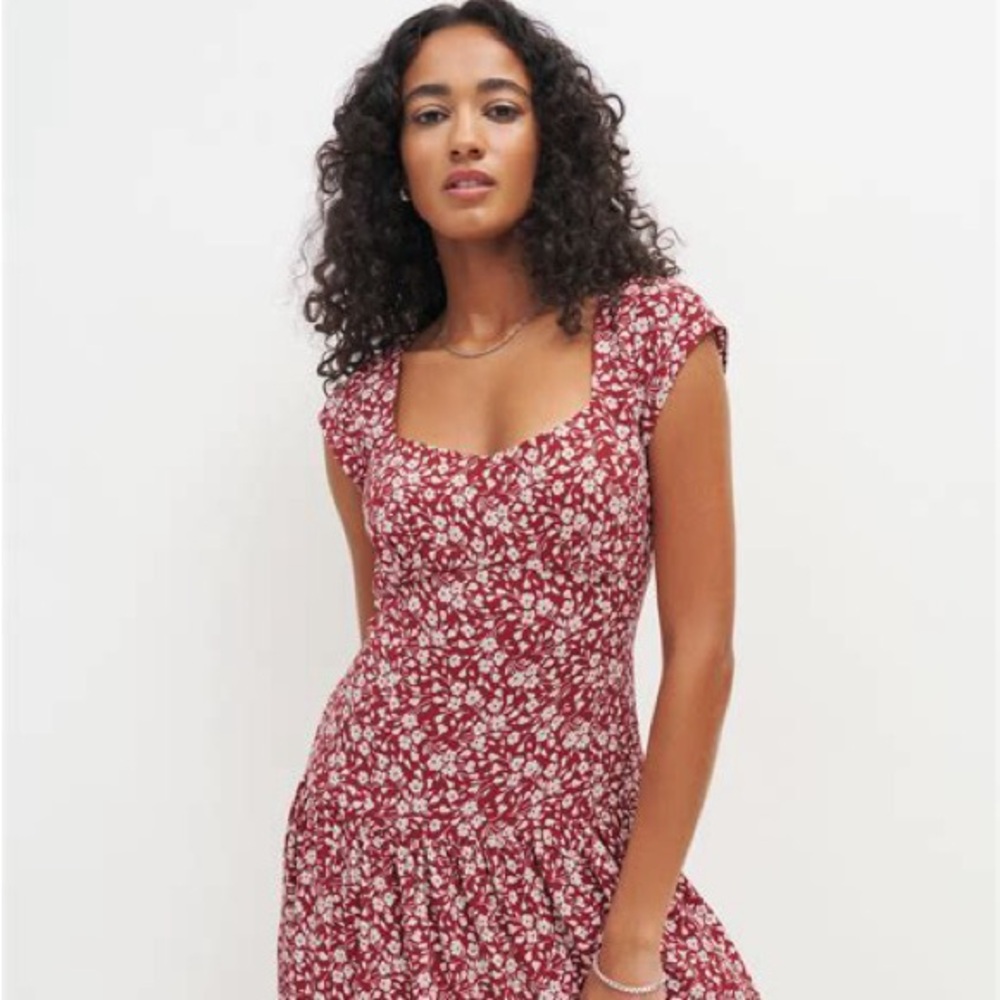 Reformation Olencia Dress in Flower Girl